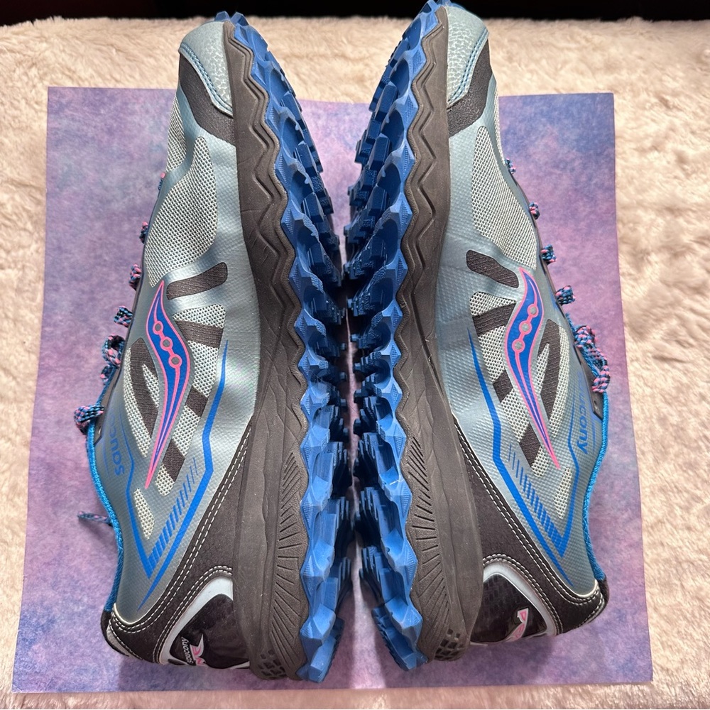 Saucony Size 11 Peregrine Everrun Running Shoe EUC - Picture 6 of 7
